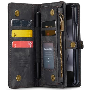 Samsung Galaxy Z Fold6 5G CASEME Multikortspor Stativ Telefondæksel - Sort