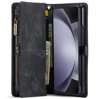 Samsung Galaxy Z Fold6 5G CASEME Multikortspor Stativ Telefondæksel - Sort