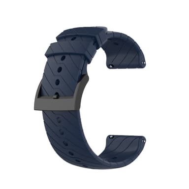 Silikone Twill Extended Model Urrem Armbånd til Garmin Forerunner 22mm Blå