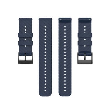 Silikone Twill Extended Model Urrem Armbånd til Garmin Forerunner 22mm Blå