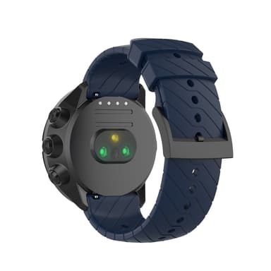 Silikone Twill Extended Model Urrem Armbånd til Garmin Forerunner 22mm Blå
