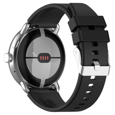 Silikone-armbåndsrem der er kompatibelt med Google Pixel Watch 1/2 Sort