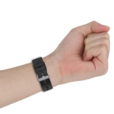 Silikone-armbåndsrem der er kompatibelt med Google Pixel Watch 1/2 Sort
