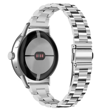 20 mm urrem i rustfrit stål til Google Pixel Watch Sølv