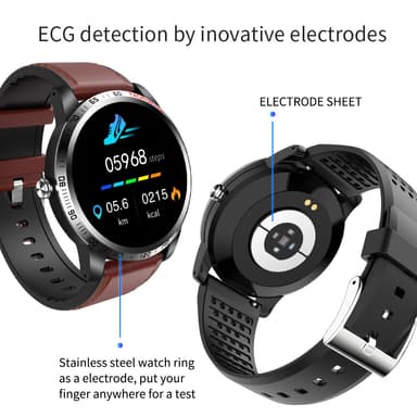 Smartwatch med blodtryk og pulsmåler