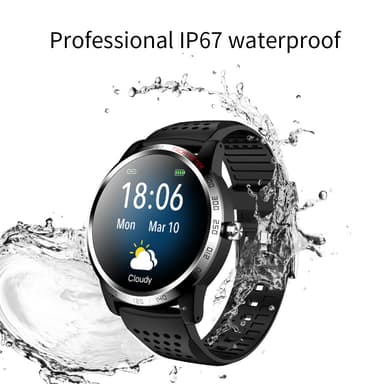Smartwatch med blodtryk og pulsmåler