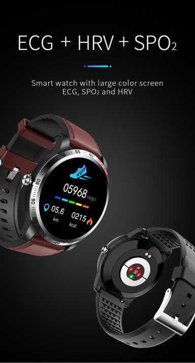 Smartwatch med blodtryk og pulsmåler