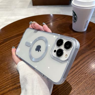 TPU farverigt magnetisk telefoncover i glas, slidbestandigt stødsikkert MultiColor iPhone 15 Pro