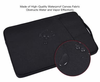 Laptoptaske 14,1 tommer/15,4 tommer kanvas Sort