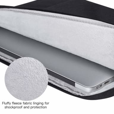 Laptoptaske 14,1 tommer/15,4 tommer kanvas Sort