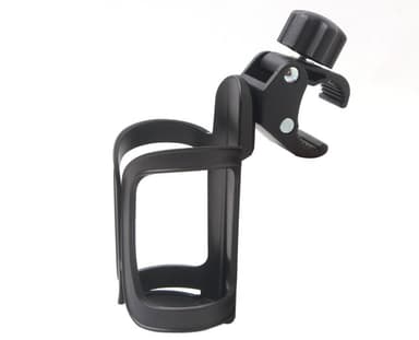 Roterbar flaskeholder til cykel sort