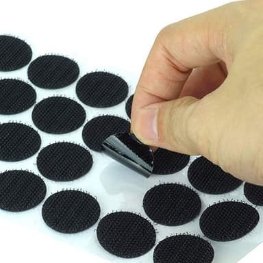 Rund selvklæbende velcro (1 cm) 500-pak