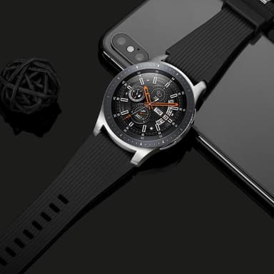 Armbånd Samsung Galaxy Watch 46 mm silikone sort L