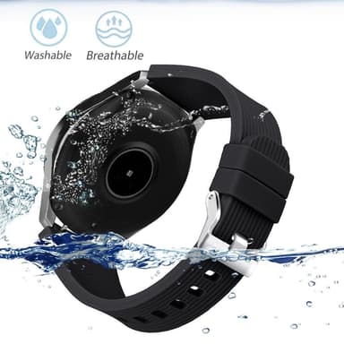 Armbånd Samsung Galaxy Watch 46 mm silikone sort L