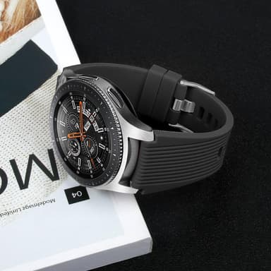 Armbånd Samsung Galaxy Watch 46 mm silikone sort L