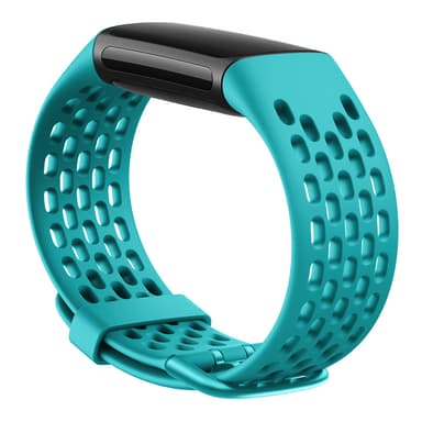 Fitbit Charge 5 armbånd sports silikone 3-pak turkis / koral / hvid