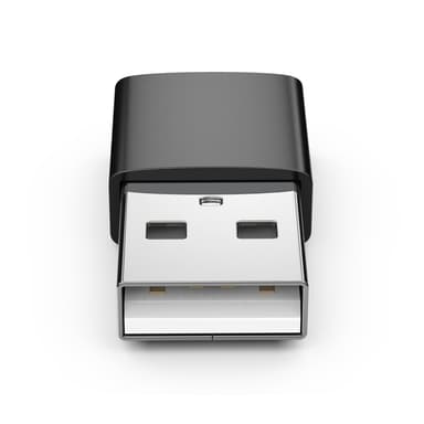 USB-A (han) til USB-C (hun) adapter Sort