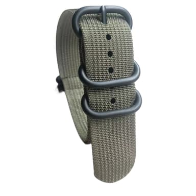 Komfortabel Nylon urrem 18/20/22/24 mm Træ 22mm
