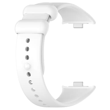 Silikone urrem med beskyttende etui til Xiaomi Band 8 Pro Hvid
