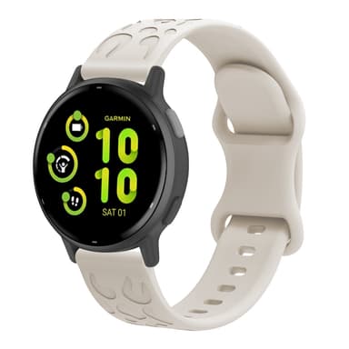18 mm silikone urrem til Garmin Forerunner 265S, Fossil GEN6, Huawei honor Guld