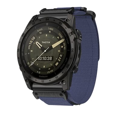 Velcro nylon sportsrem Garmin wtach Blå 22 mm