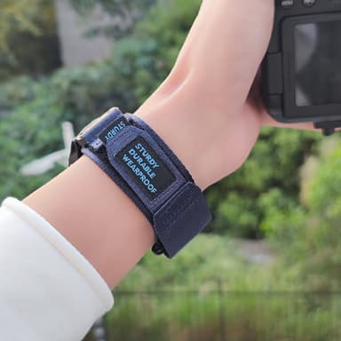 Velcro nylon sportsrem Garmin wtach Blå 22 mm
