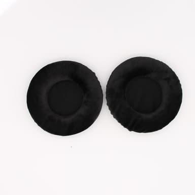 1 par universelle, runde flannel-øretelefonbetræk til ørepuder 9.5 cm