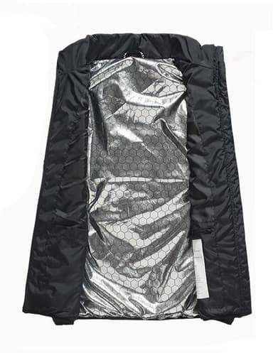 Genopladelig Opvarmet vest/varmevest 4 varmezoner Sort M