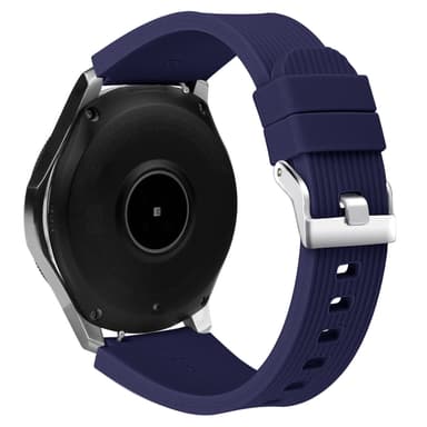 Samsung Galaxy Watch 46 mm bånd blød silikone erstatningsrem Blå (L)