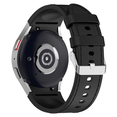 Silikone ensfarvet armbåndsurrem til Samsung Galaxy Watch Sort S