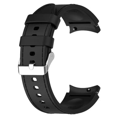 Silikone ensfarvet armbåndsurrem til Samsung Galaxy Watch Sort S