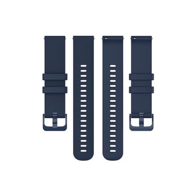 Silikone armbånd 16 mm Mørkeblå