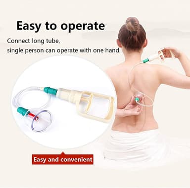 Cupping med vakuumpumpe til behandling og massage 12 stk