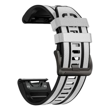 TPU urrem til Garmin Fenix7/6/5 22mm Hvid