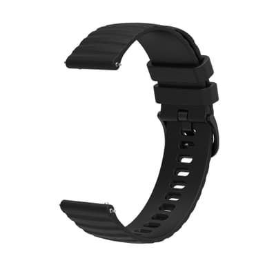 Urrem silikone Sort 20 mm
