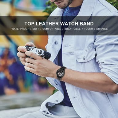 Samsung Galaxy Watch 3 (41 mm) armbånd læder Sort