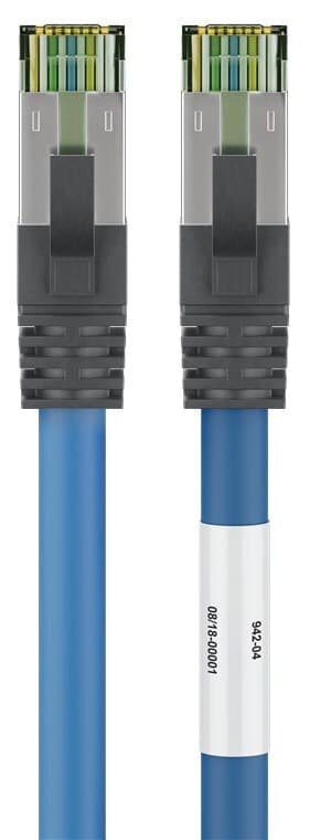 CAT 8.1 Patchkabel, S/FTP (PiMF), blå