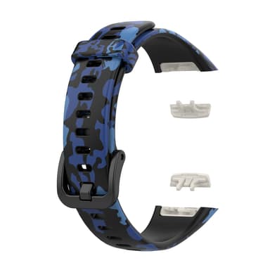 Urrem til Huawei Band 6 Honor Band 6/7 Sort + blå