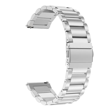 Urremme i rustfrit stål til 20 mm/42 mm Huawei Watch GT4 45 mm/Watch 4 Pro Sølv
