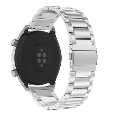 Urremme i rustfrit stål til 20 mm/42 mm Huawei Watch GT4 45 mm/Watch 4 Pro Sølv