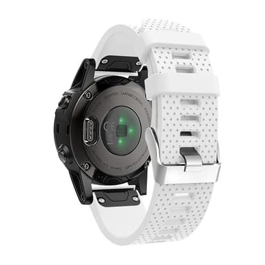 Silikone urrem til Garmin Fenix 5S Plus Hvid