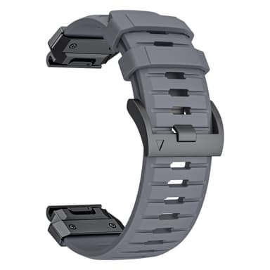 26 mm urrem til Garmin Fenix 3/5/5X/6X/7X Grå