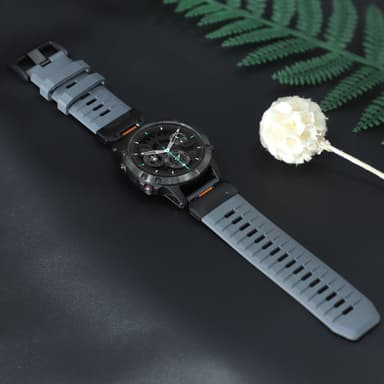 26 mm urrem til Garmin Fenix 3/5/5X/6X/7X Grå