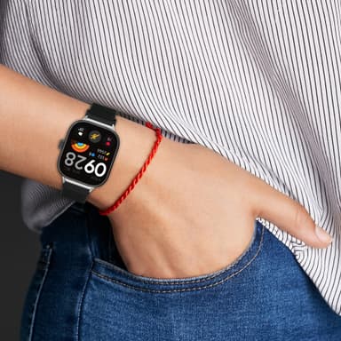 Nylon udskiftningsurrem til Redmi Watch 4 Sort