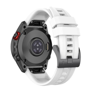 Silikone urrem til Garmin Fenix 7S 20mm Hvid