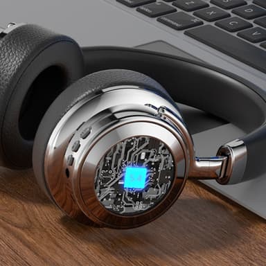 Hifi Trådløst On-Ear Headset Bluetooth Hovedtelefoner Gaming Musik Metal Retro