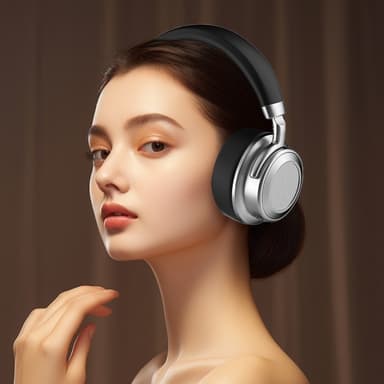 Hifi Trådløst On-Ear Headset Bluetooth Hovedtelefoner Gaming Musik Metal Retro