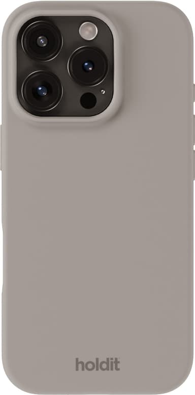 Holdit Silicone iPhone 16 Pro etui (taupe)