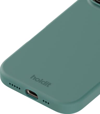 Holdit Silicone iPhone 16 Pro etui (mosgrøn)