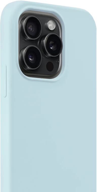 Holdit Silicone iPhone 15 Pro etui (mineral blå)